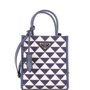 Prada Symbole Shopper Tote Jacquard #204506P20B